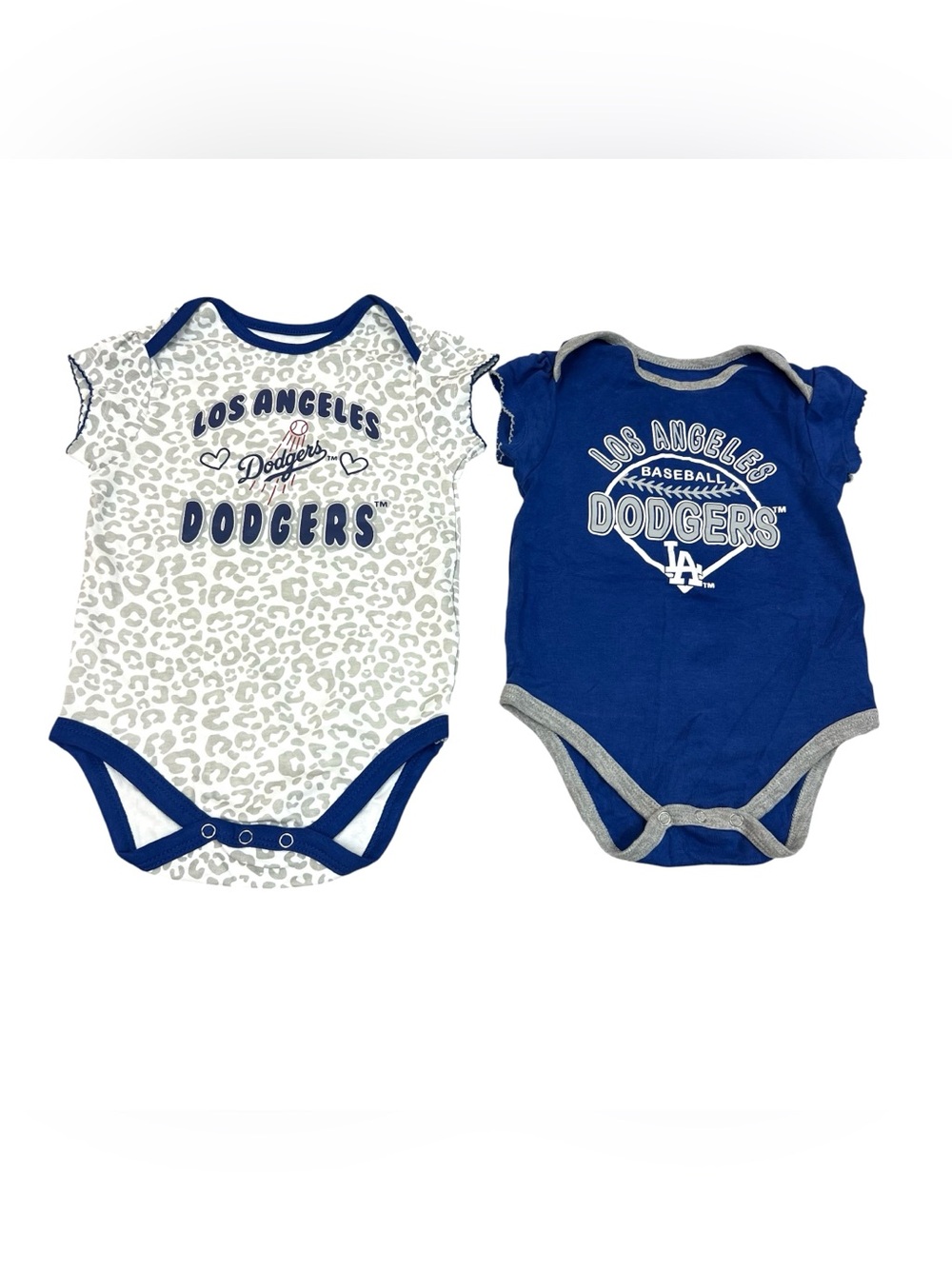 Los Angeles Dodgers Baby Girl Bodysuit Set of 2 Size 18 Months